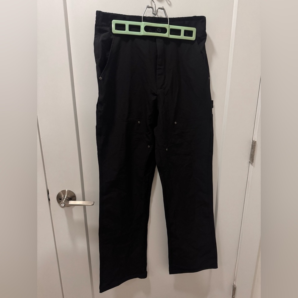 Riveted cargo like nylon Black Pants brand new